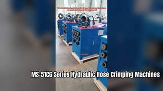 Machines à sertir les tuyaux hydrauliques série MS-51CG emballées et prêtes à être expédiées