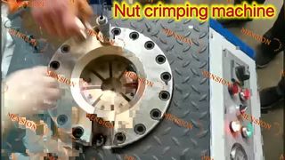 Machine à sertir les écrous; Démonstration de sertissage d'écrous